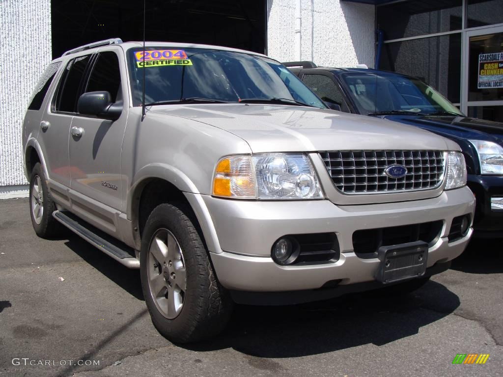 2004 Explorer Limited 4x4 - Silver Birch Metallic / Midnight Grey photo #3