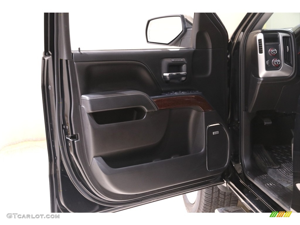 2016 GMC Sierra 1500 SLT Crew Cab 4WD Jet Black Door Panel Photo #140746036