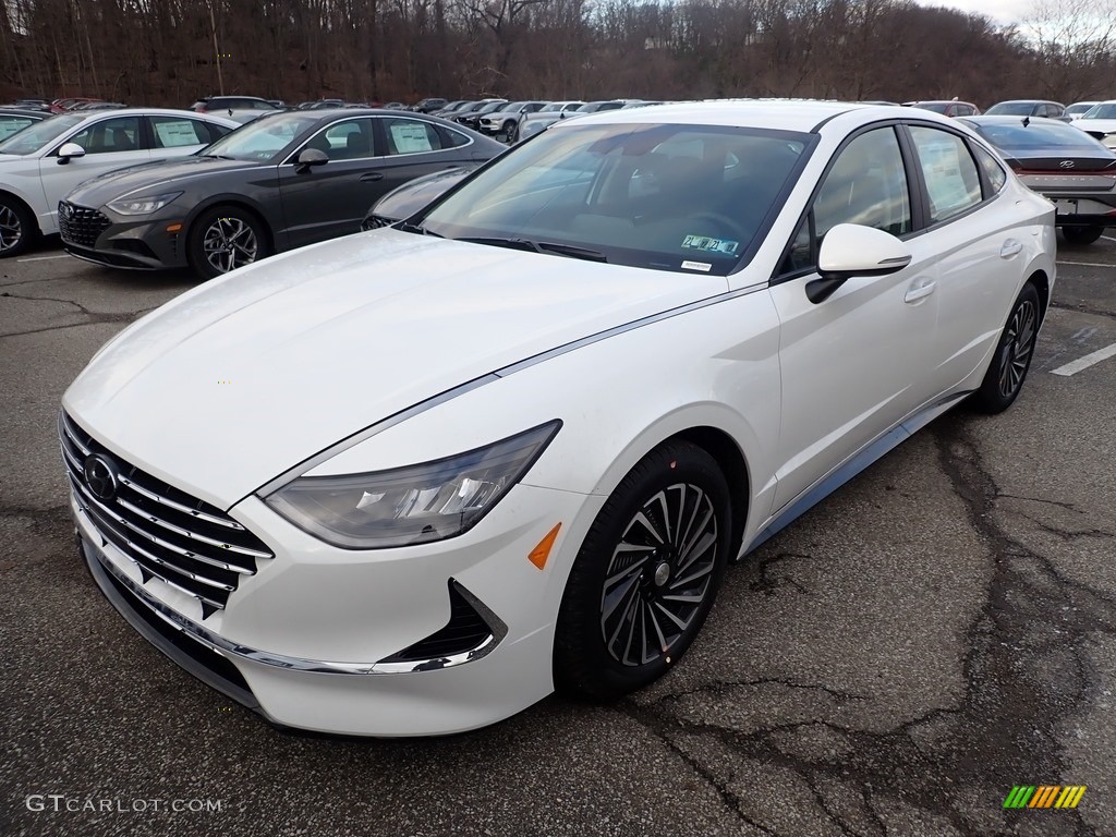 2021 Sonata SEL Hybrid - Hyper White / Black photo #2