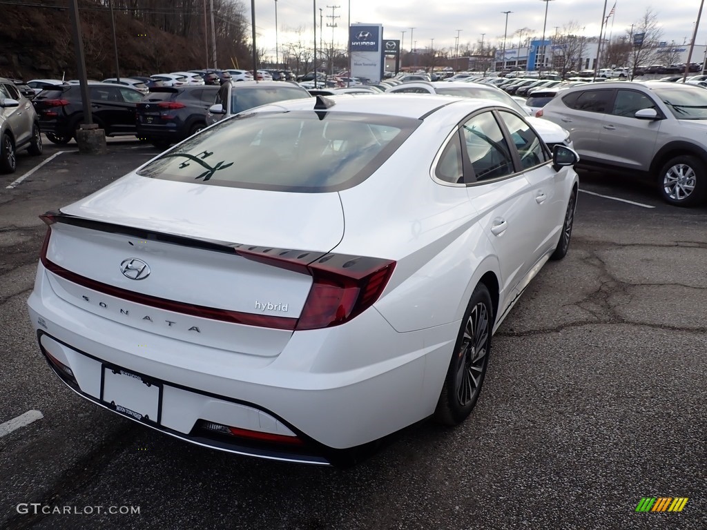 2021 Sonata SEL Hybrid - Hyper White / Black photo #5