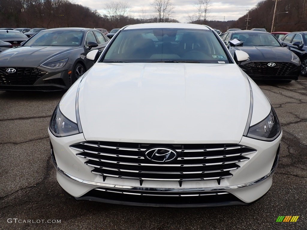 2021 Sonata SEL Hybrid - Hyper White / Black photo #7