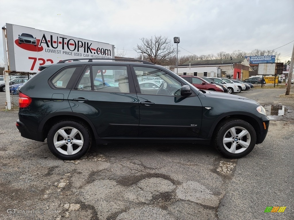 2007 X5 3.0si - Deep Green Metallic / Black photo #3