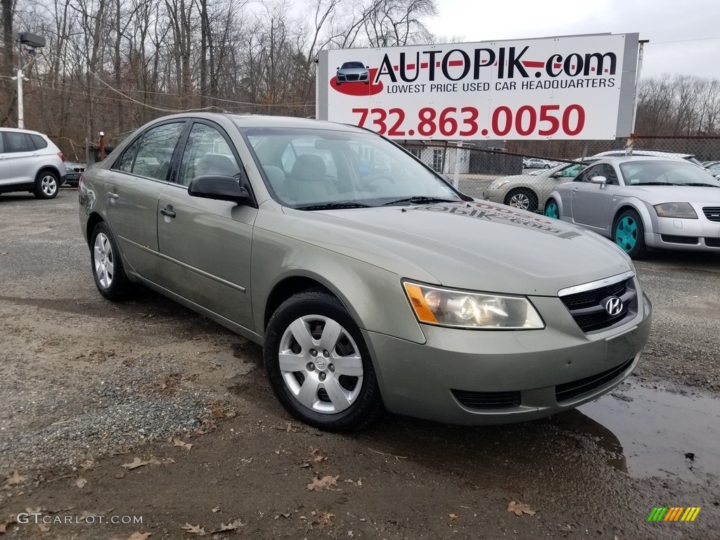 2007 Sonata GLS - Steel Gray / Beige photo #1