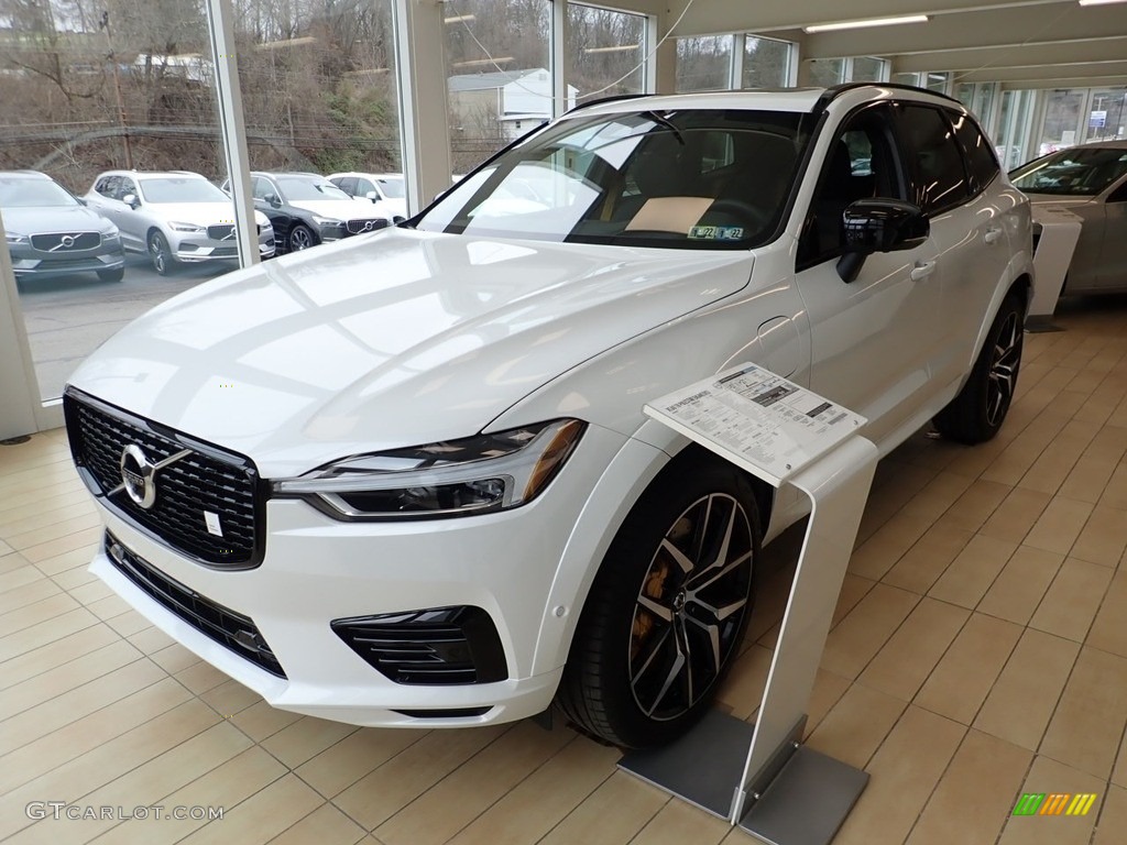 Crystal White Metallic 2021 Volvo XC60 T8 eAWD Polestar Plug-in Hybrid Exterior Photo #140747833