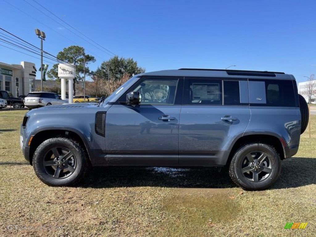 Tasman Blue Metallic 2021 Land Rover Defender 110 S Exterior Photo #140748901