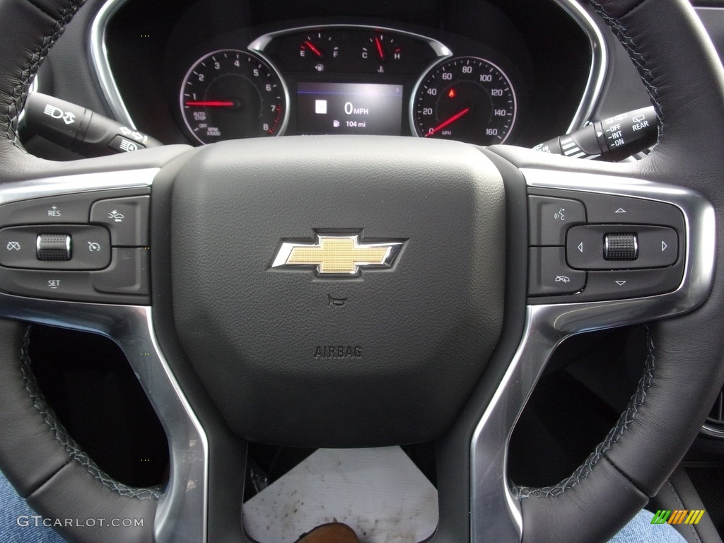 2021 Chevrolet Blazer LT AWD Jet Black Steering Wheel Photo #140748940