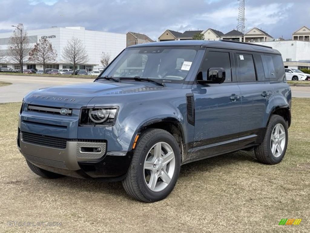 Tasman Blue Metallic 2021 Land Rover Defender 110 X-Dynamic HSE Exterior Photo #140749321