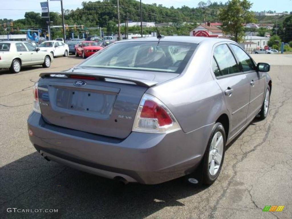 2007 Fusion SE V6 - Tungsten Grey Metallic / Light Stone photo #4