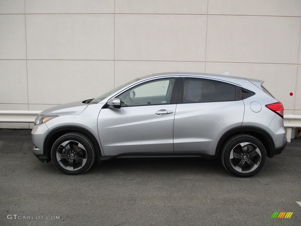 Lunar Silver Metallic 2018 Honda HR-V EX AWD Exterior Photo #140749714