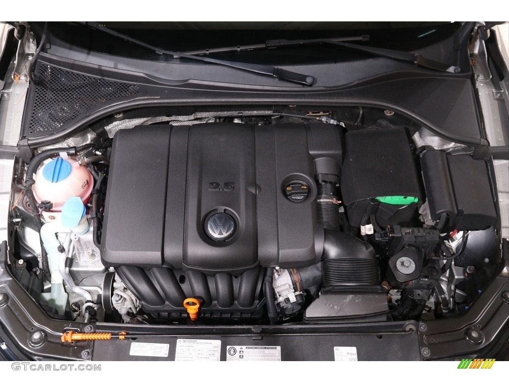 2012 Passat 2.5L SE - Tungsten Silver Metallic / Titan Black photo #18