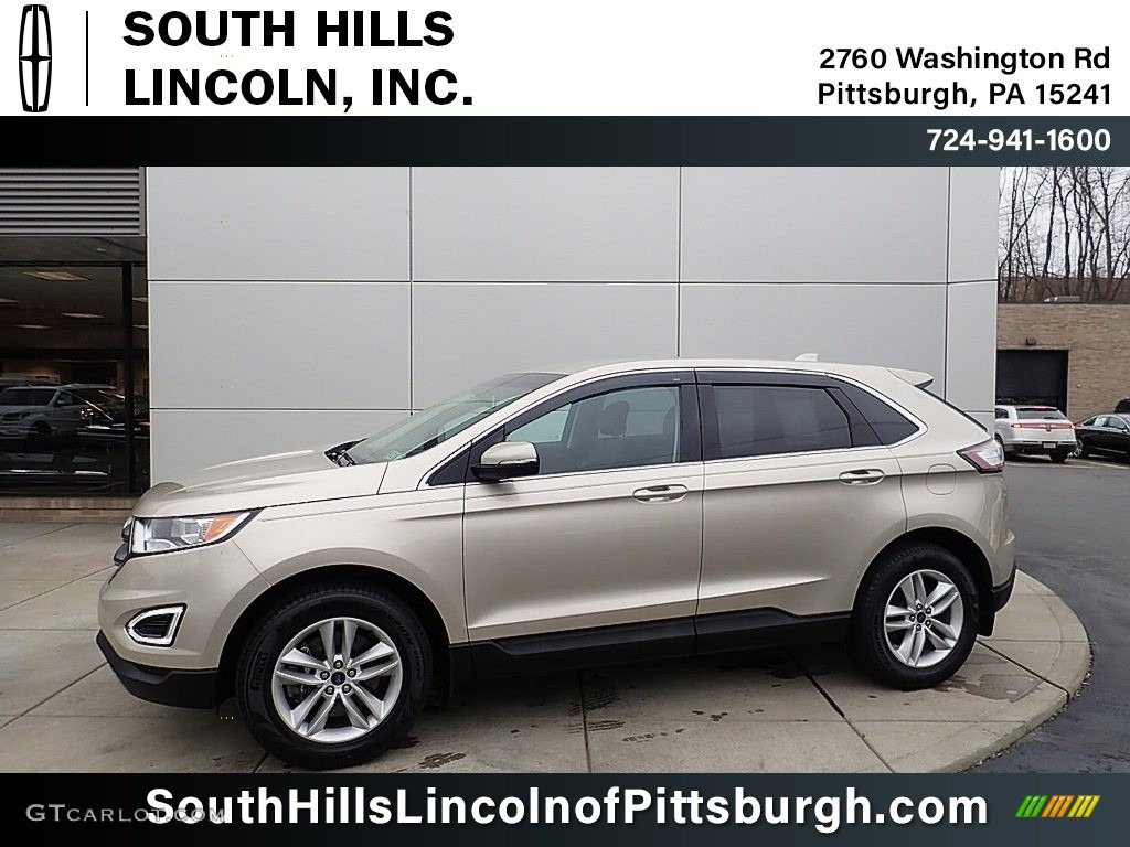 White Gold Metallic Ford Edge