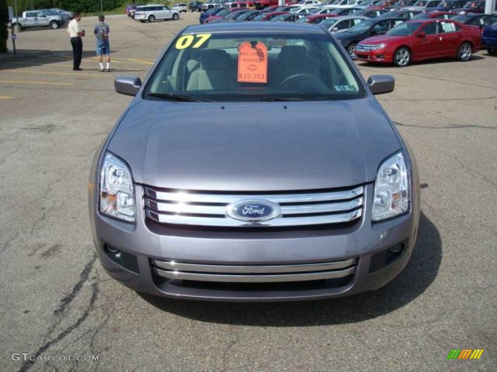 2007 Fusion SE V6 - Tungsten Grey Metallic / Light Stone photo #10