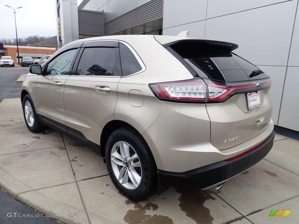 2017 Edge SEL AWD - White Gold Metallic / Ebony photo #3