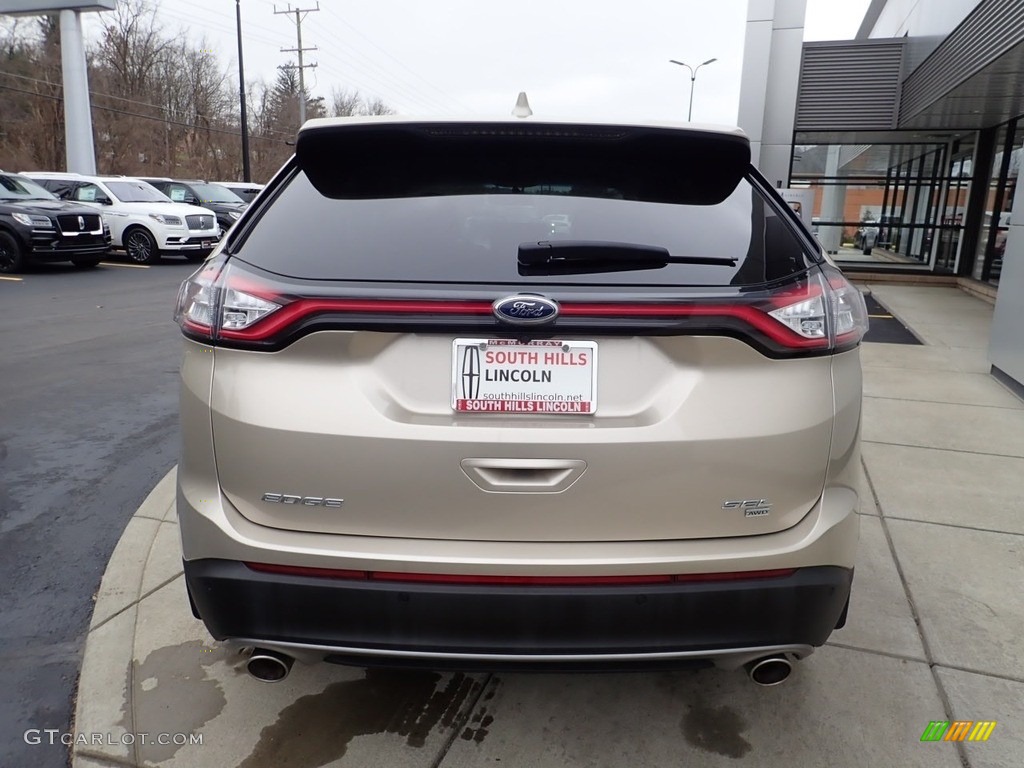 2017 Edge SEL AWD - White Gold Metallic / Ebony photo #4