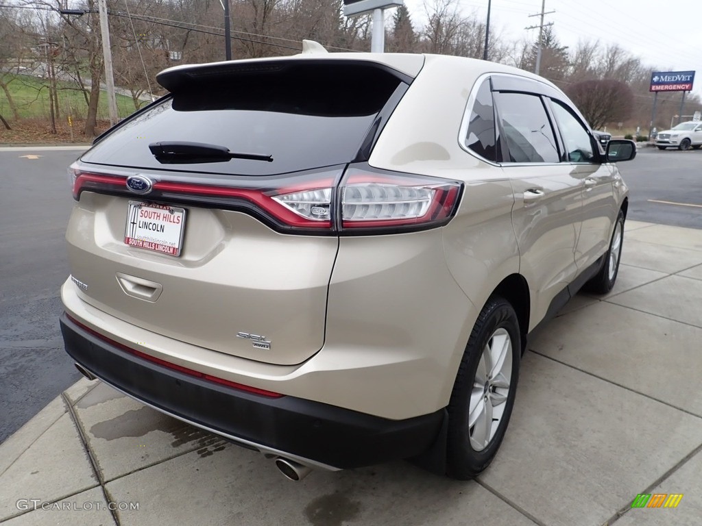 2017 Edge SEL AWD - White Gold Metallic / Ebony photo #6