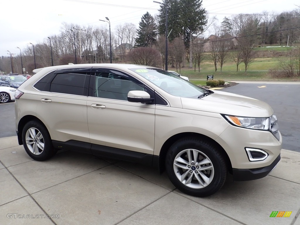 2017 Edge SEL AWD - White Gold Metallic / Ebony photo #7