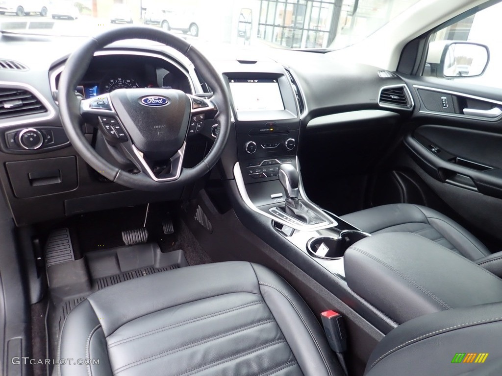 2017 Edge SEL AWD - White Gold Metallic / Ebony photo #17