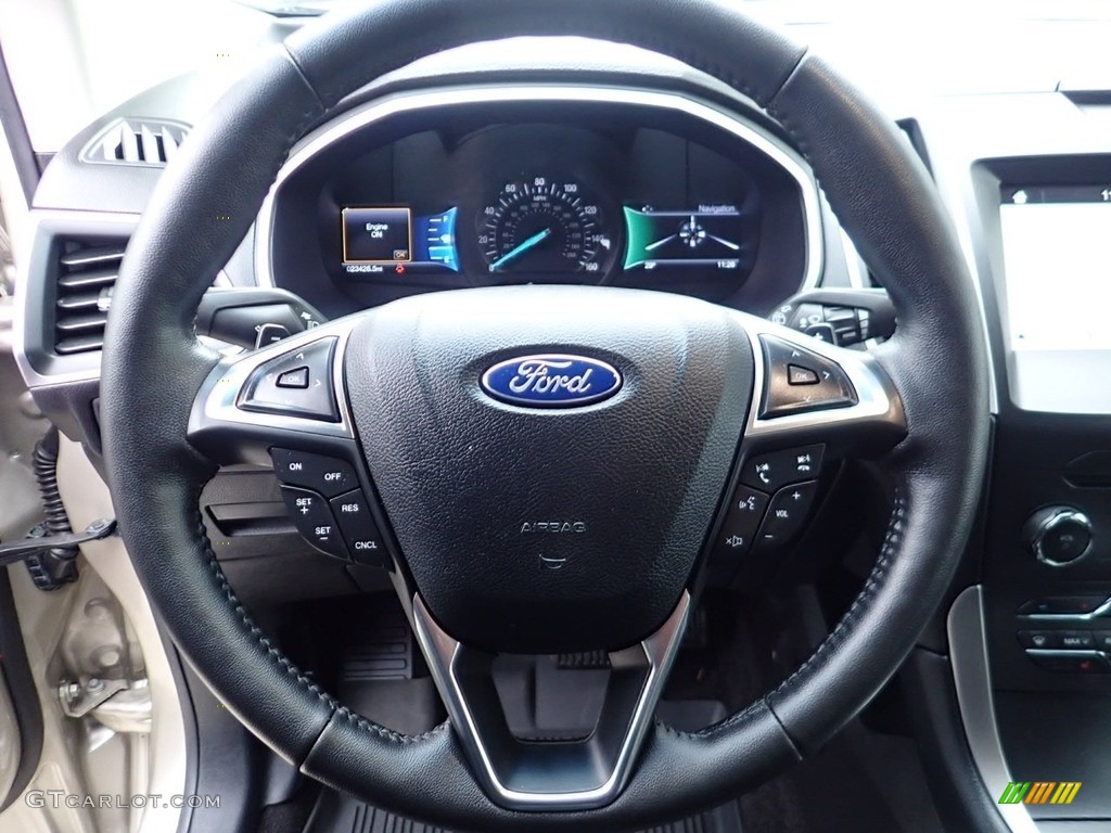 2017 Edge SEL AWD - White Gold Metallic / Ebony photo #20