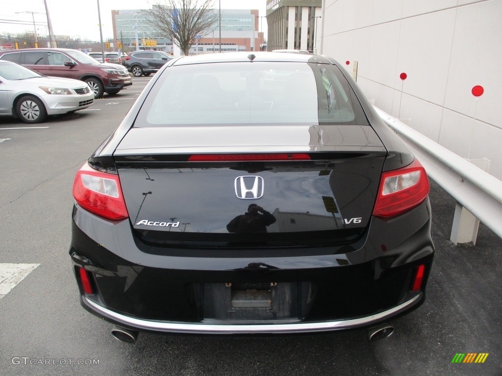 2014 Accord EX-L V6 Coupe - Crystal Black Pearl / Black photo #4