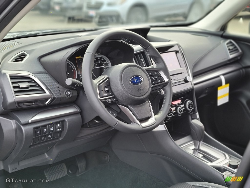 2021 Subaru Forester 2.5i Premium Black Steering Wheel Photo #140751829