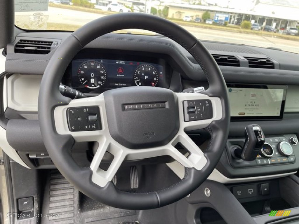 2021 Land Rover Defender 110 SE Ebony Steering Wheel Photo #140751847
