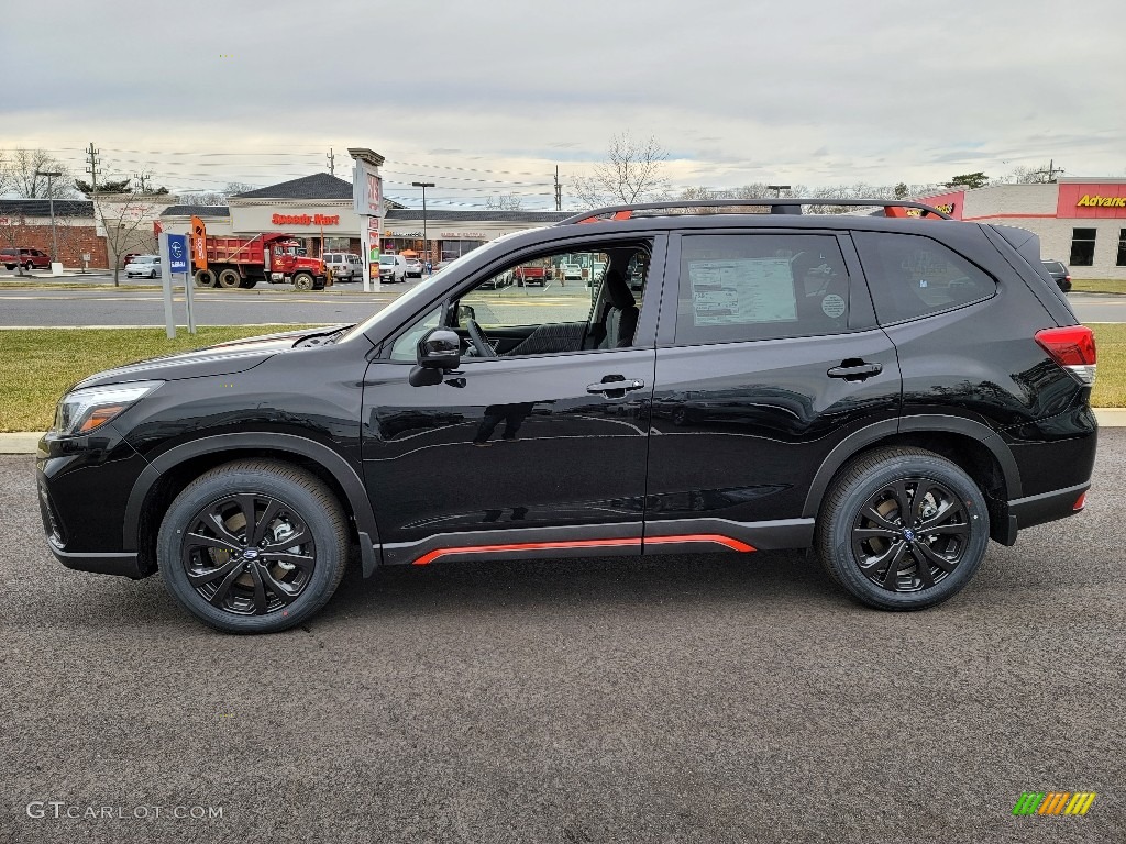 Crystal Black Silica 2021 Subaru Forester 2.5i Sport Exterior Photo #140753971