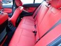 2017 BMW 3 Series Coral Red Interior Rear Seat Photo