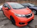 2018 Orange Fury Honda Fit Sport  photo #4