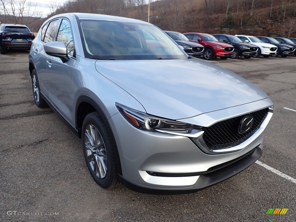 2021 CX-5 Grand Touring AWD - Sonic Silver Metallic / Black photo #3