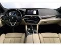 Canberra Beige/Black Dashboard Photo for 2018 BMW 5 Series #140757241