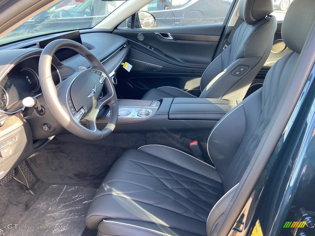 Black Interior 2021 Genesis G80 2.5T AWD Photo #140758090