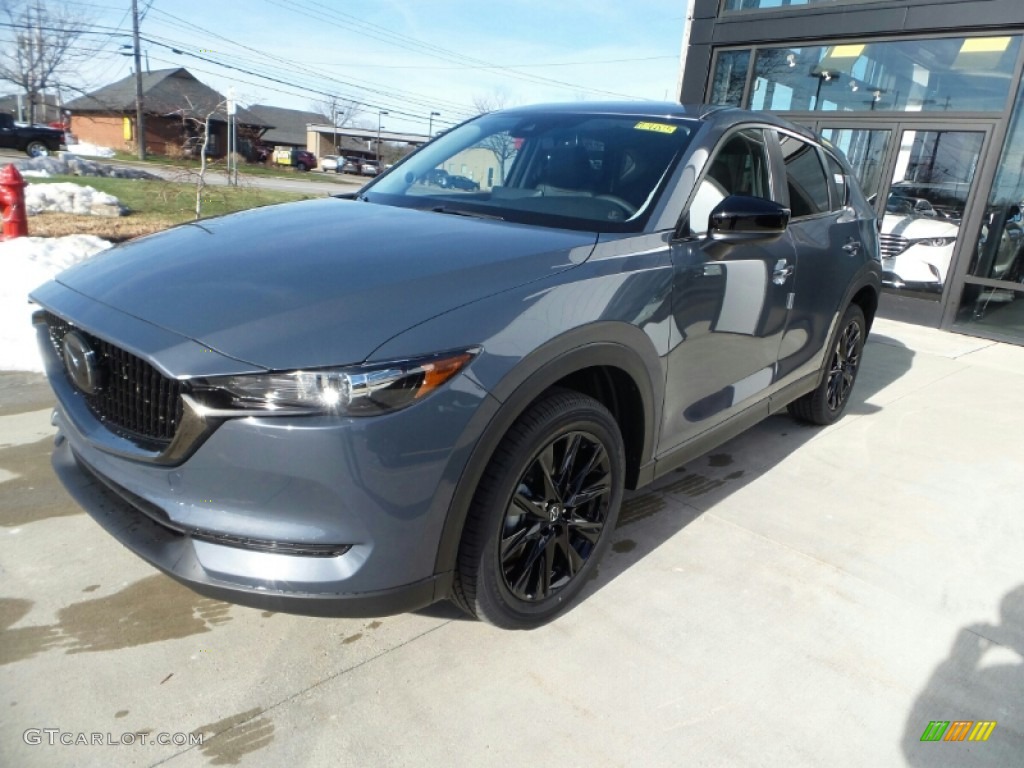 2021 CX-5 Carbon Edition Turbo AWD - Polymetal Gray / Black photo #3