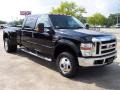 2008 Black Ford F350 Super Duty Lariat Crew Cab 4x4 Dually  photo #8