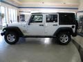 2012 Bright White Jeep Wrangler Unlimited Sport 4x4  photo #9