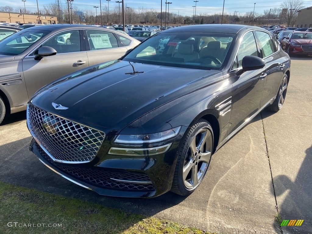 Vik Black 2021 Genesis G80 3.5T Exterior Photo #140762326