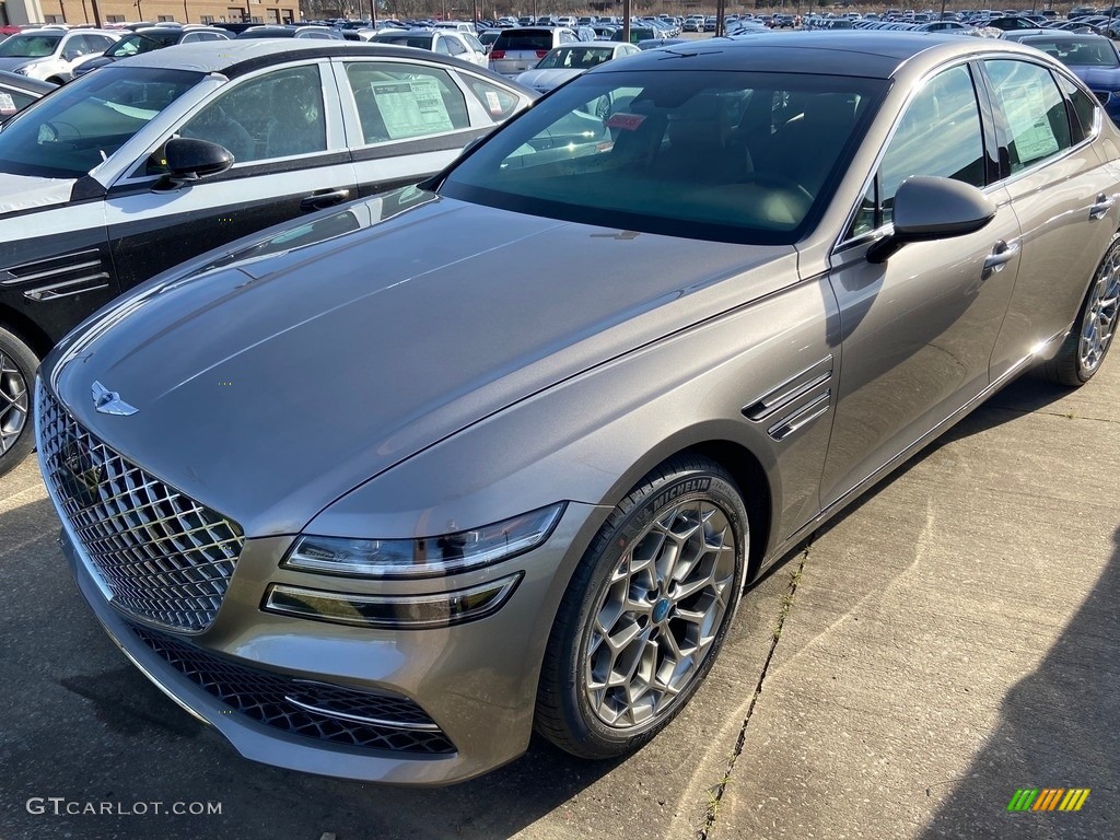 Gold Coast Silver 2021 Genesis G80 2.5T Exterior Photo #140762389