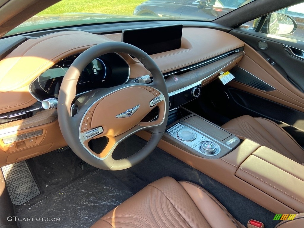 Brown Interior 2021 Genesis G80 3.5T Photo #140762545