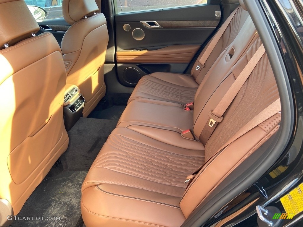 2021 Genesis G80 3.5T Rear Seat Photo #140762554