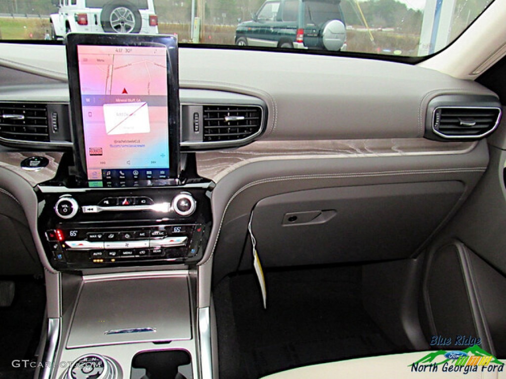 2021 Explorer Platinum 4WD - Star White Metallic Tri-Coat / Sandstone photo #16