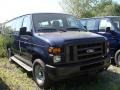 2009 Dark Blue Pearl Ford E Series Van E350 Super Duty XL Extended Passenger  photo #3