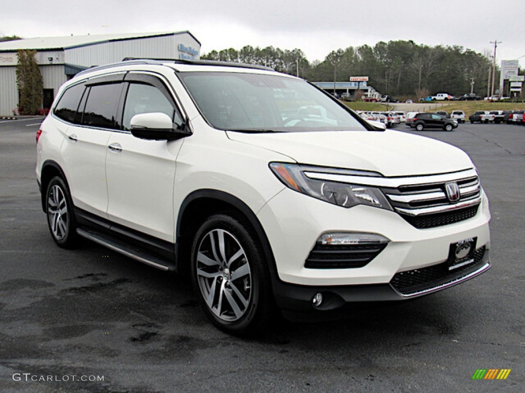 White Diamond Pearl 2018 Honda Pilot Elite AWD Exterior Photo #140766280