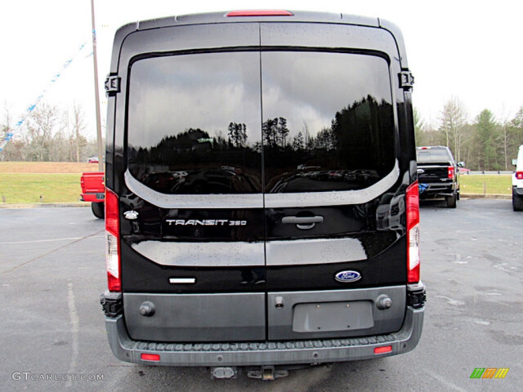 Shadow Black 2017 Ford Transit Wagon XLT 350 MR Long Exterior Photo #140767276