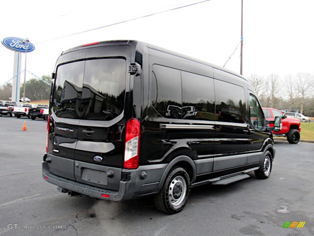 Shadow Black 2017 Ford Transit Wagon XLT 350 MR Long Exterior Photo #140767294