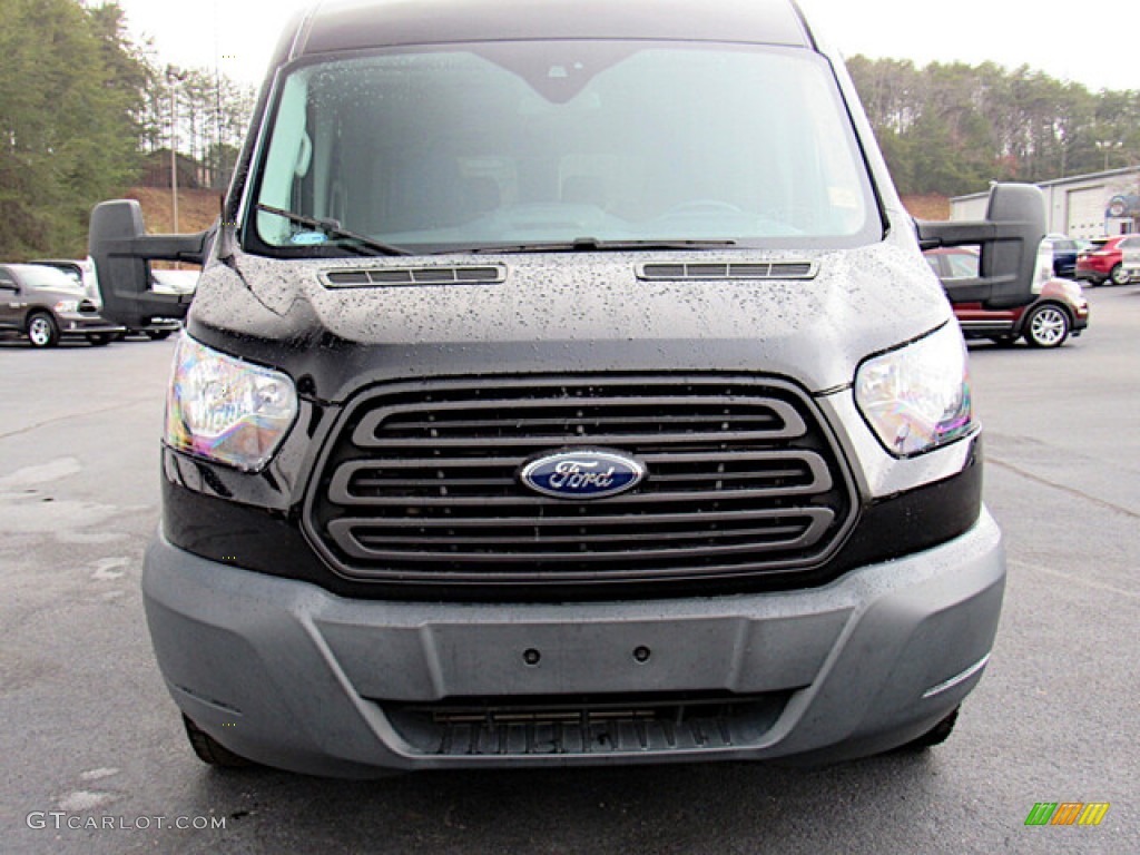 Shadow Black 2017 Ford Transit Wagon XLT 350 MR Long Exterior Photo #140767348