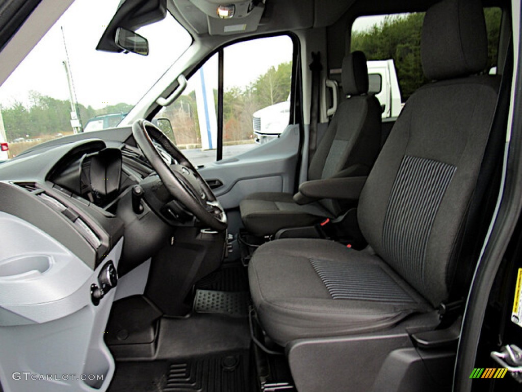Charcoal Black Interior 2017 Ford Transit Wagon XLT 350 MR Long Photo #140767417