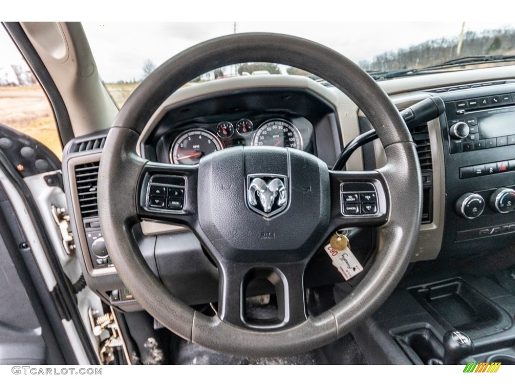 2012 Dodge Ram 2500 HD ST Regular Cab 4x4 Dark Slate/Medium Graystone Steering Wheel Photo #140768605