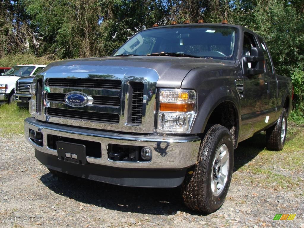 2009 F250 Super Duty XLT SuperCab 4x4 - Sterling Grey Metallic / Medium Stone photo #1