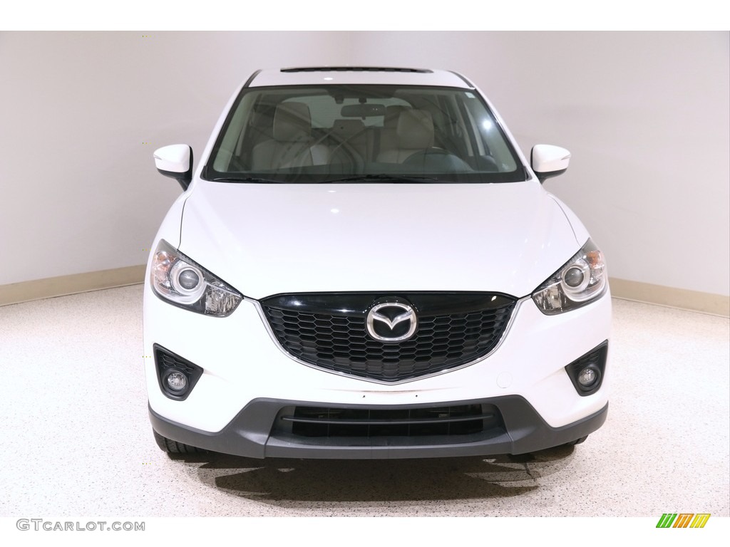 Crystal White Pearl Mica 2015 Mazda CX-5 Grand Touring AWD Exterior Photo #140769584
