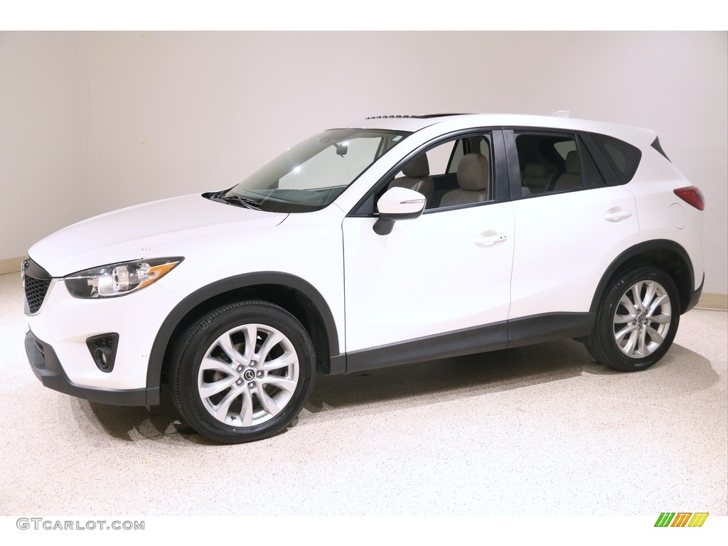 Crystal White Pearl Mica 2015 Mazda CX-5 Grand Touring AWD Exterior Photo #140769608