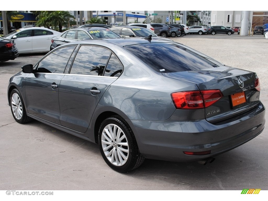2015 Jetta SE Sedan - Platinum Gray Metallic / Titan Black photo #6